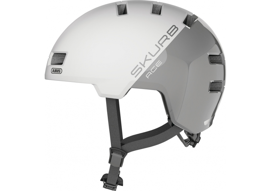 ABUS SKURB ACE Silver White